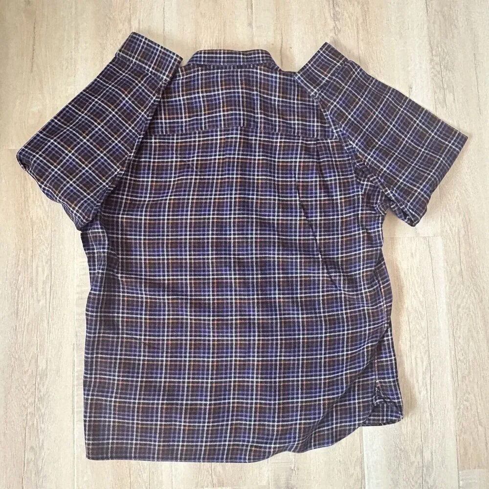 Paul Fredrick Medium Weight Button Shirt Men's XL Multicolor Long Sleeve Cotton - Picture 5 of 7